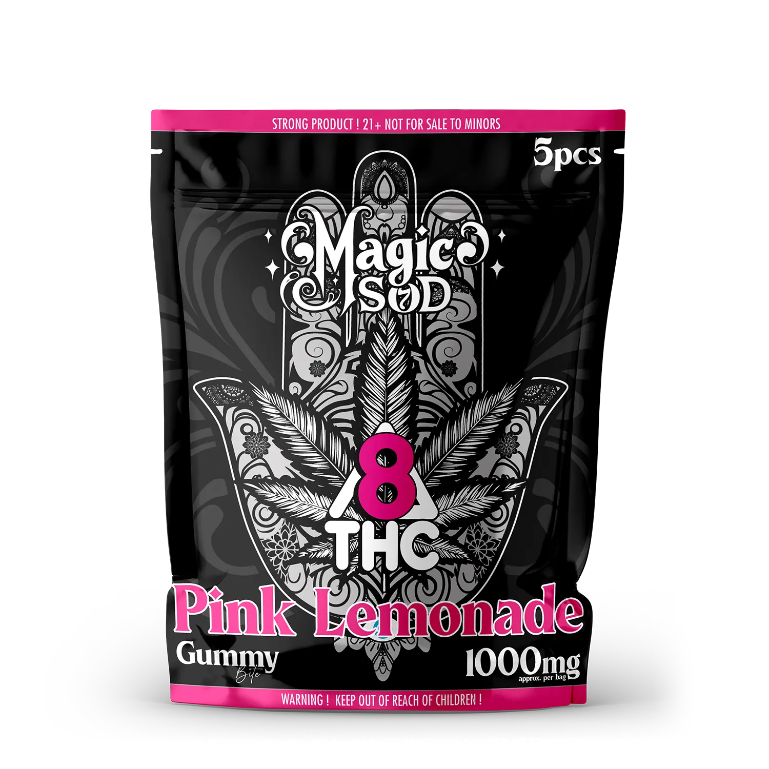 Magic SOD Pink Lemonade Gummies Delta8 THC