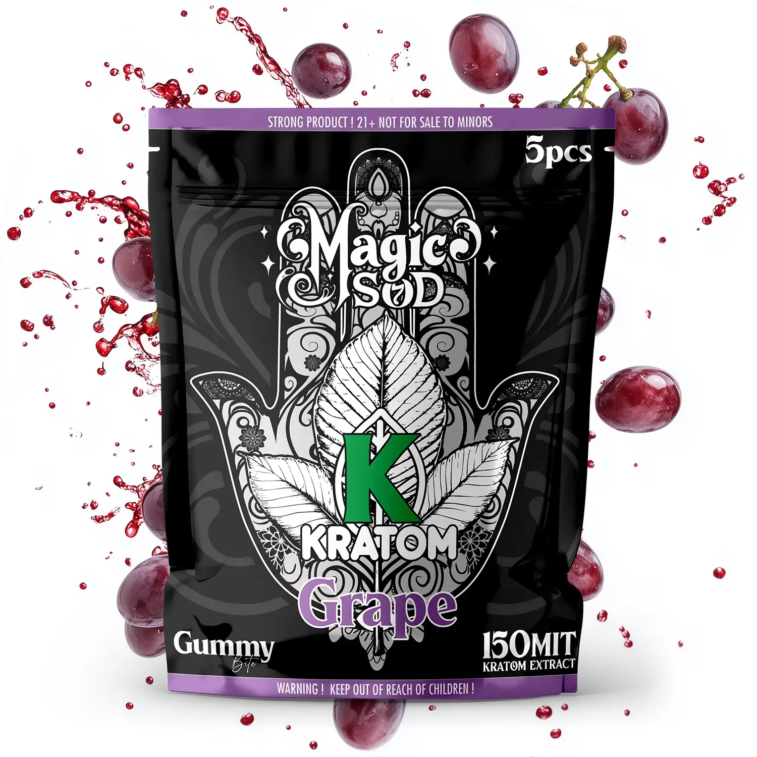 Magic SOD Grape gummies Kratom
