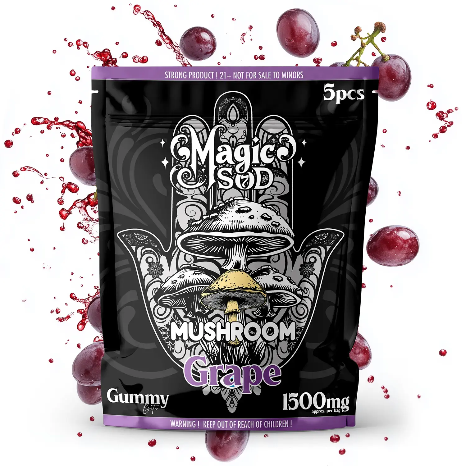 Magic SOD Grape Strawberrry gummies Mushroom