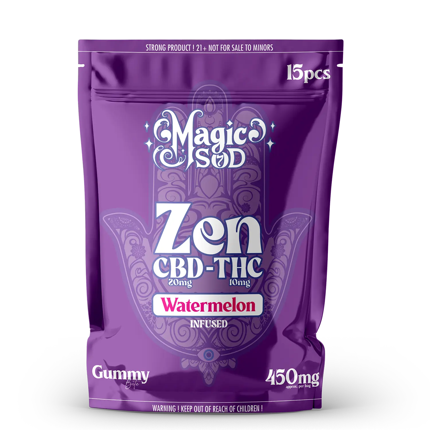 Magic SOD Watermelon gummies CBD & THC Zen